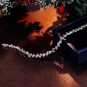 925 Silver Tennis Bracelet & Multi-Shape Necklace Mixed Cut Moissanite Fine Jewelry Fancy CZ for Women - Product Image 2