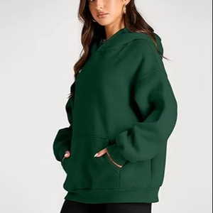 Sudaderas con capucha informales de lana de gran tamaño de alta calidad para mujer - Product Image 6