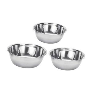 Juego de tazones de acero inoxidable de grado alimenticio, duraderos, pulidos, multiusos, para preparar, servir, mezclar, cocinar y almacenar en la cocina. - Product Image 2