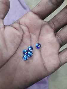 Cuentas de vidrio de lunares hechas a medida, tamaño mini de 4 mm en adelante, ideal para reventa por almacenes de cuentas en color azul - Product Image 3