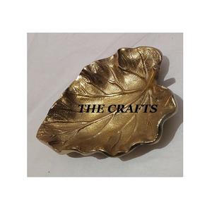 Plateau de service en aluminium en forme de feuille avec plat de qualité supérieure pour la maison et l'hôtel - Product Image 6