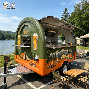 Innovativo Rimorchio a Bolle per Bar <span class=keywords><strong>Mobile</strong></span> di Alcolici con Frigorifero Sottobanco e Unità Murale Completamente Isolata - Product Image 1