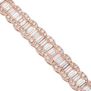 Bracelet Tennis Hiphop en Moissanite Taille Princesse en Argent Sterling, Bracelet Délicat - Product Image 2