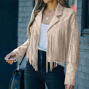 Chaqueta de Mujer de Diseño Moderno, Precio de Mayoreo, Chaqueta de Cuero Transpirable para Mujer, Estilo Occidental - Product Image 3