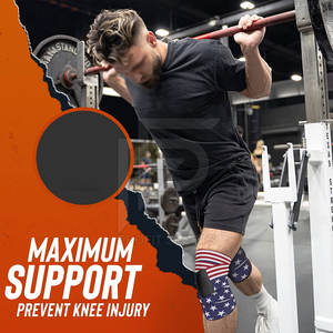 Enveloppes de genou en néoprène de haute qualité pour l'haltérophilie et l'entraînement en salle de sport Bandages de musculation Sangles - Product Image 3