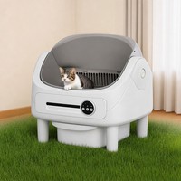 Bac à litière automatique pour chat, autonettoyant, 76L, contrôle par application, toilette intelligente pour chat, OEM