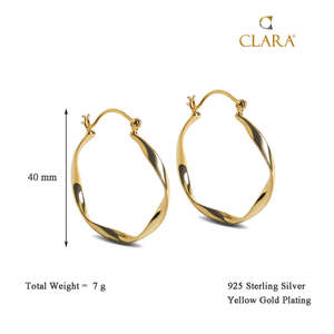 Compre Pendientes de Plata de Ley 925 de Primera Calidad para Mujeres y Niñas, Estilo Religioso y Bonito, Chapados en Rodio, Tipo Huggie Hoop, Hechos Principalmente con Platino - Product Image 3