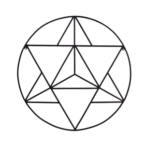 Elegante negro moderno redondo Metal Panel de pared geométrico hierro pared arte escultura para sala de estar contemporánea y entrada comedor área - Product Image 3