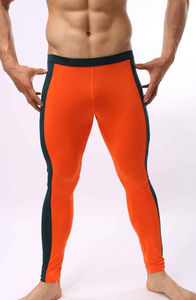 Mejor diseño de cintura elástica pantalones de Yoga nueva llegada Spandex poliéster mallas de los hombres de tendencia de fabricación - Product Image 3