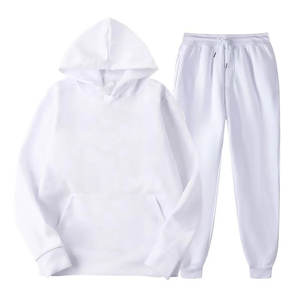 Ensemble de sport et de loisirs deux pièces pour femme, nouvelle collection, vente flash, automne-hiver, sweat à capuche en polaire, pantalon de survêtement uni, imprimé vintage, haut de gamme - Product Image 5