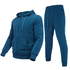 Haute qualité 100% coton impression personnalisée Jogging survêtement unisexe hommes survêtement survêtement survêtement pantalon de survêtement à capuche ensemble - Product Image 1