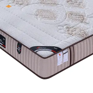 New Advanced Technology Custom Double Compress Bed Mattress Bonnel Memory Foam Spring Rolled Packed Mattress