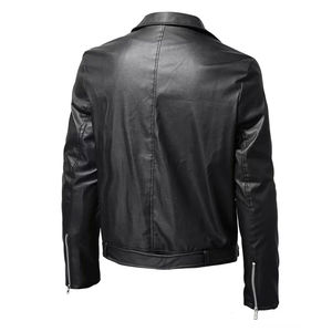 Chaqueta de cuero de oveja para hombre de alta calidad 2025, chaqueta de cuero de invierno de alta calidad de fábrica de moda para exteriores - Product Image 2