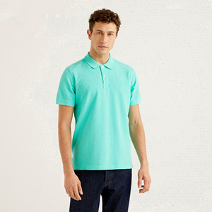 Polo de golf personnalisé pour homme, 100 % coton, logo brodé, décontracté, manches courtes, jersey uni, haute qualité, vierge - Product Image 4