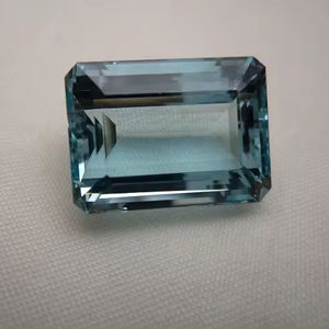พลอยอะความารีนสีน้ำเงินธรรมชาติคุณภาพสูง ขนาดมาตรฐาน ทรงเหลี่ยมเจียระไน สำหรับขาย รับผลิตแบบ OEM - Product Image 1