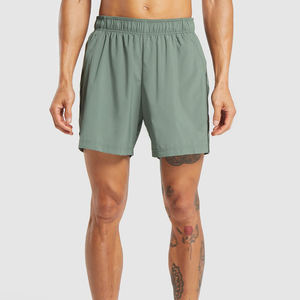 Short d'entraînement de gymnastique personnalisé pour hommes avec logo personnalisé Short athlétique de forme physique et sportive à motif solide Fabrication OEM - Product Image 1