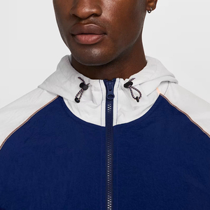 Chaqueta de fútbol de satén Vintage para hombre, capucha repelente al agua, servicio OEM personalizado, diseño bordado, cuello alto, cremallera para invierno - Product Image 3
