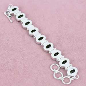 925 Sterling Silver Faceted <b>Peridot</b> Gemstone <b>Bracelet</b> Bohemian Style Jewelry for Women Bridal or Gift - Product Image 4