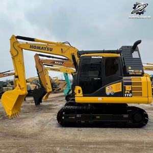 Excavatrice Komatsu PC110 d'occasion, 11 tonnes, godet de 0,53 m³, marque japonaise d'origine, excavatrice de construction sur chenilles moyennes, faible nombre d'heures, certifiée CE - Product Image 4