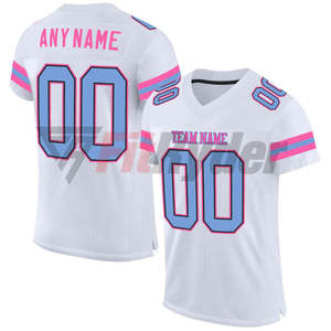 Maillots de football américain unisexes confortables et abordables, séchage rapide, polyester, protection UV, logo personnalisé, service OEM - Vente chaude - Product Image 1