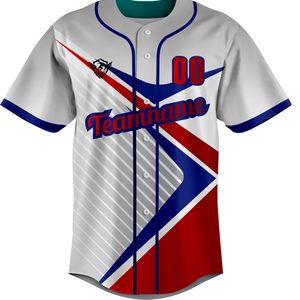 Camiseta de Béisbol Personalizada con Botones, Manga Corta, Uniforme de Equipo, Transpirable, de Secado Rápido, Poliéster, Ropa Deportiva para Entrenamiento Atlético - Product Image 1