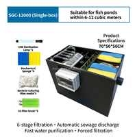 Équipement de filtration pour bassin rectangulaire extérieur, système de purification d'eau automatique 220V pour aquariums de carpes koï et applications aquacoles