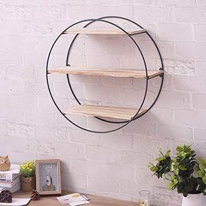 Support décoratif de mur intérieur de maison de vente chaude pour le stockage et l'organisation à la maison support mural d'étagères en bois pour le pot de planteur - Product Image 6