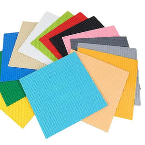 For Lego Moc Lot 4 Construction Plaques Educational DIY ABS <b>Plastic</b> <b>Blocks</b> Model Sets for Creative Play - Product Image 1
