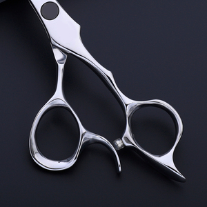 Ciseaux de coiffeur professionnels 6.0 ciseaux de coupe de cheveux de Salon avec de grands trous de doigt fournitures de Salon de coiffure - Product Image 3