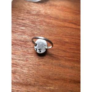 Navajo Handmade White Buffalo Gemstone <b>Ring</b> with Natural Stone 7.5 Size Boho & Hip-Hop Style Everyday Wear <b>Statement</b> <b>Ring</b> - Product Image 5