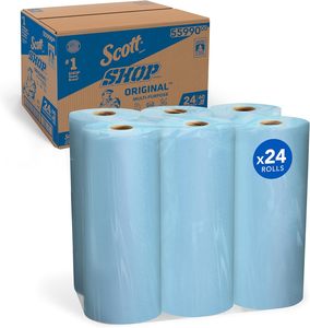 Scott® Shop Towels Original™ (55990), <b>Blue</b>, Big <b>Rolls</b>, 4 Packs of 6 <b>Rolls</b>, (60 Towels/<b>Roll</b>, 24 <b>Rolls</b>/Case, 1,44 - Product Image 4