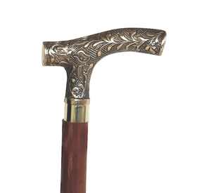 Bastones decorativos para hombres y mujeres, bastón de madera hecho a mano, mango de latón antiguo - Product Image 3