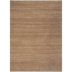 พรมขนสัตว์ลายทางสีเบจและสีน้ำตาลวิสกายา ทอมือแบบอัฟกัน รุ่น Lnr-3119 ขนาด 9x12 ฟุต สำหรับตกแต่งห้องนั่งเล่นวัยรุ่น - Product Image 1