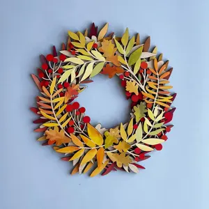 Cintre de couronne en métal de luxe Design multicolore élégant pour la maison Hôtel et décoration de porte de mariage Guirlandes et couronnes-Nouvelle arrivée - Product Image 3