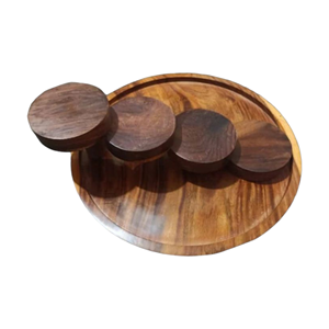 Serveur de nourriture en bois de conception d'escalier en bois pour l'utilisation de fête de mariage de maison d'hôtel de restaurant au meilleur prix - Product Image 1