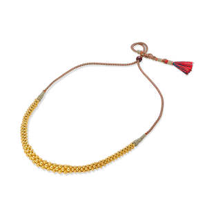 Collar Thushi de Oro de 18K Rani para Mujer con Diamante de Corte Esmeralda, Perla y Moissanita - Product Image 3