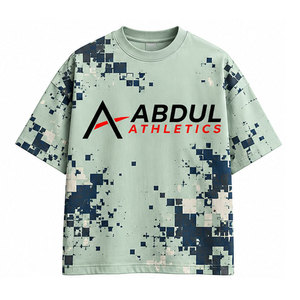 Camisetas de Hombre Extra Grandes de Diseño Personalizado, Ropa Urbana de Algodón, Corte Holgado, Prendas de Moda Premium al por Mayor - Product Image 1