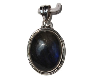 Pendentif unisexe en argent sterling 925 fabriqué à la main en labradorite lunette en forme de goutte cristal de guérison pendentifs de mode breloques - Product Image 6
