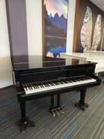 Yamahas G3E Black 88-Key Grand Piano Recording Hybrid Sound Weighted Hammer Keys Professional Studio Stage second hand