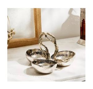 Hot Fancy Vantage Laiton Nickel Plaqué Condiment Cuisine Premium Bol Luxueux Royal Classique Look Fruit Servant Bol Fait À La Main - Product Image 1