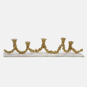 Antique <b>Brass</b> <b>Candle</b> <b>Holder</b> Elegant Decorative Accent for Dining Table Centerpiece Romantic and Festive Home Ambience - Product Image 1