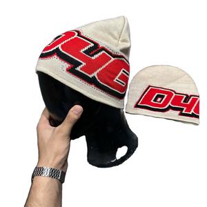 Custom Beanie Manufacturer Y2K Style Unisex <b>Winter</b> Warm Jacquard Knitted Beanie Rhinestone Trendy Streetwear <b>Hat</b> <b>Men</b> Women - Product Image 1