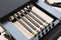 Mesin Pilates Reformer Profesional untuk Latihan Yoga Mewah Komersial, Berbahan Aluminium Hitam, Bersertifikasi CE untuk Studio Pilates