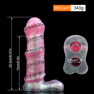 Dropshipping Paard Penis Extender Vergroter Zachte Vloeistof Siliconen Cock Mouw Seksspeeltjes Voor Heren Draagbare Dieren Dildo Volwassen Winkel - Product Image 6
