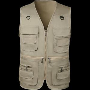 Chaleco de Camping Unisex de Poliéster Ligero e Impermeable de Primera Calidad OEM con Diseño Utilitario Duradero y Estilo de Ajuste de Alto Rendimiento - Product Image 1