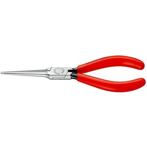 Pince à bec effilé KNIPEX 160 mm, longue, droite, noire, atraîmentée, avec revêtement plastique, pour la pêche - Product Image 1