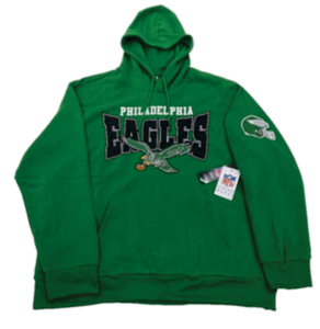 Nouveau design, personnalisable, sweat à capuche pour homme '47 pour Green pour Philadelphia pour Double Header Blitz Throwback Cornerback - Product Image 1