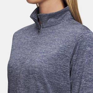 Sudadera y sudaderas con capucha transpirables antiarrugas a la moda informal para mujer, cuello levantado de tela de poliéster de manga larga para invierno - Product Image 3
