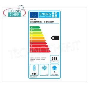 Equipo de Refrigeración Comercial Forcar G-GN2100TN, Mesa Frigorífica de 2 Puertas, Temperatura -2/+8C, 282 Litros, Ventilada, Clase B - Product Image 2