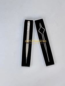 Pinzas de Alta Calidad para Extensión de Pestañas con Punta de Fibra y Recubrimiento en Polvo, Diseño Curvo con Agarre de Diamante, Instrumentos de Belleza - Product Image 2